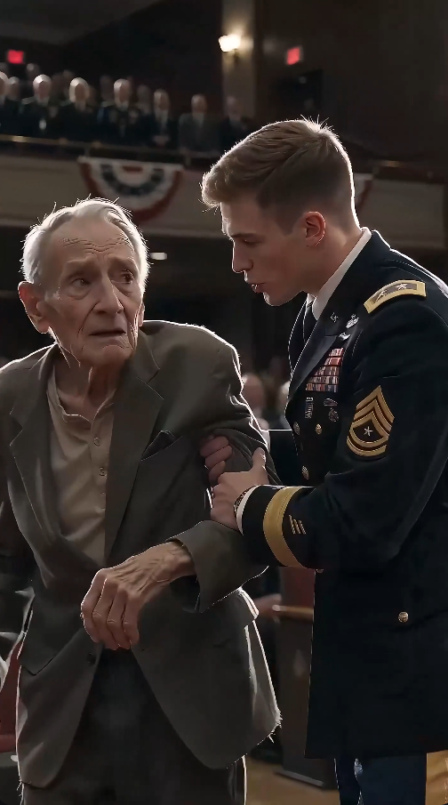 “They threw the old veteran out of the ceremony… then the general recognized his medal.”