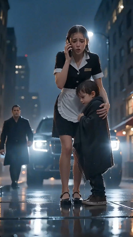 “The waitress found a shivering boy outside her restaurant… then the man in the black SUV recognized his bracelet.”