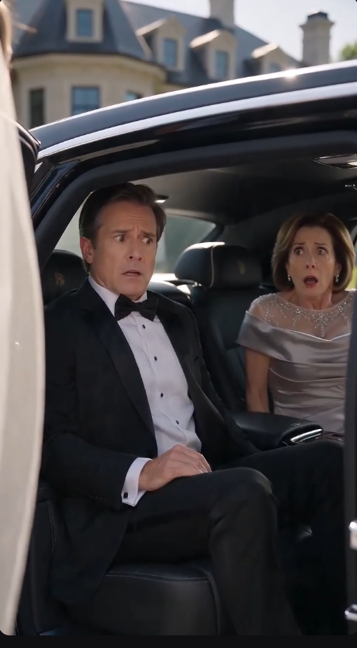 “The bride opened the wedding car… and found her father with the groom’s mother.”