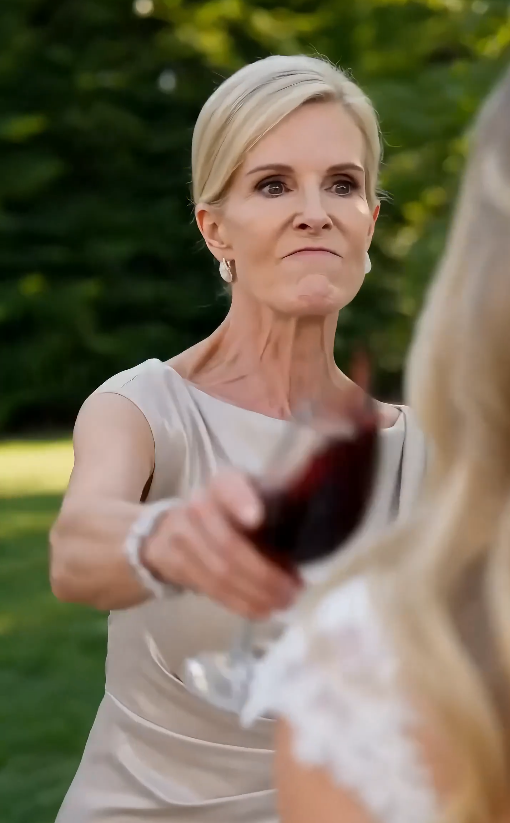 “She splashed wine on the bride… then saw the birthmark she lost twenty years ago.”