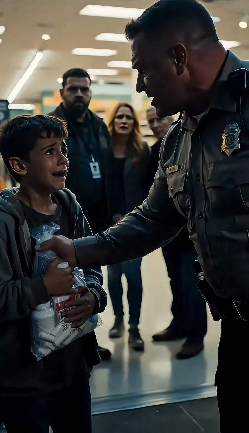 “The security guard grabbed the poor boy… then the scanner exposed who really stole.”