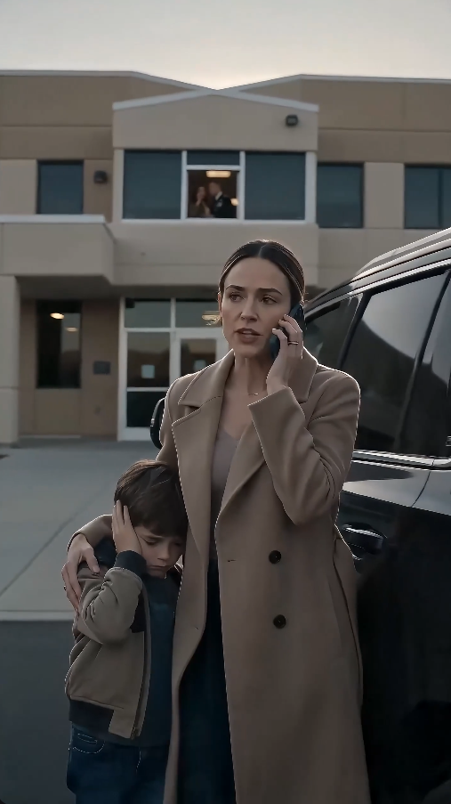 “She brought her son to surprise his commander father… but the guard said his girlfriend was already inside.”