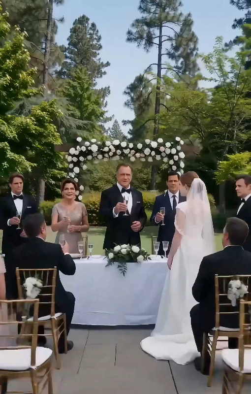 “The groom’s father dropped a hotel key… and the bride’s mother froze.”