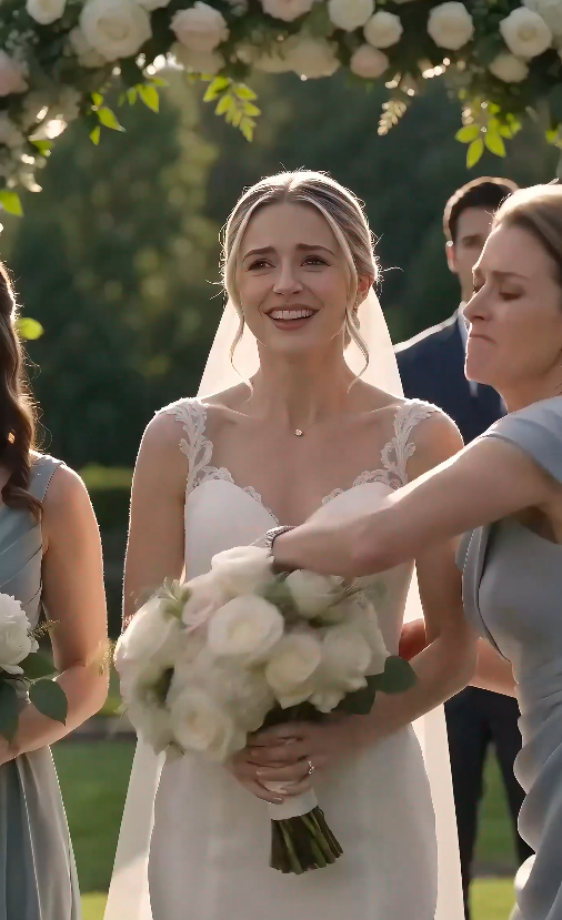 “The bride’s mother threw the bouquet at the groom’s father… then his wife understood why.”