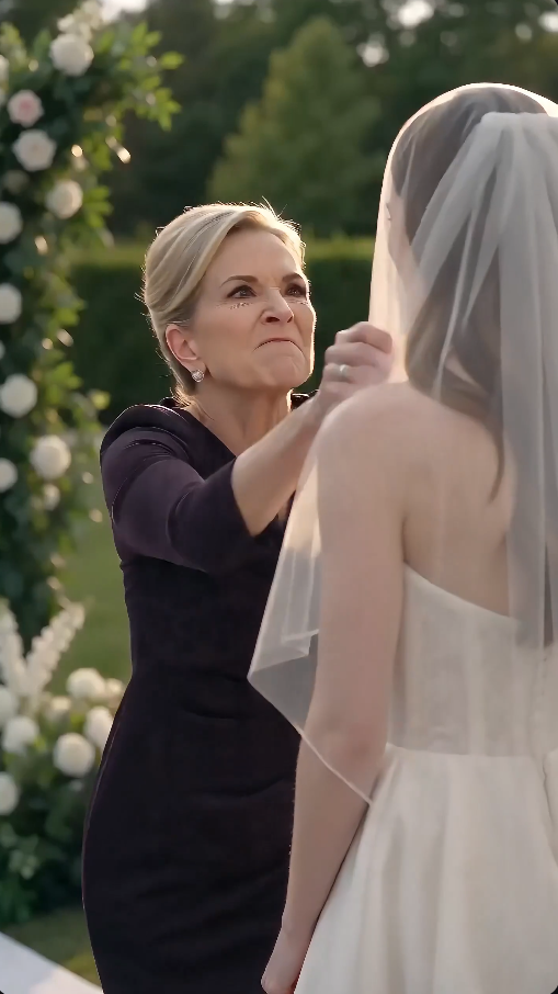 “She tore off the bride's veil… and then saw the birthmark of her daughter who had died twenty years ago.”