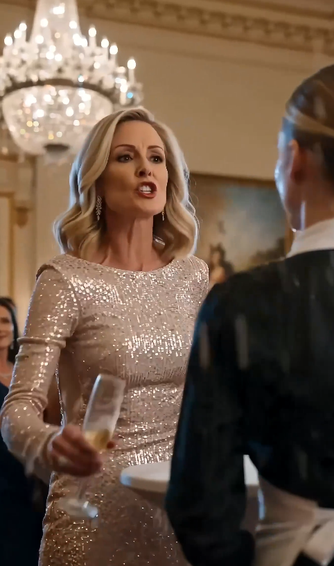“She splashed wine on the waitress… then the charity donor walked in.”