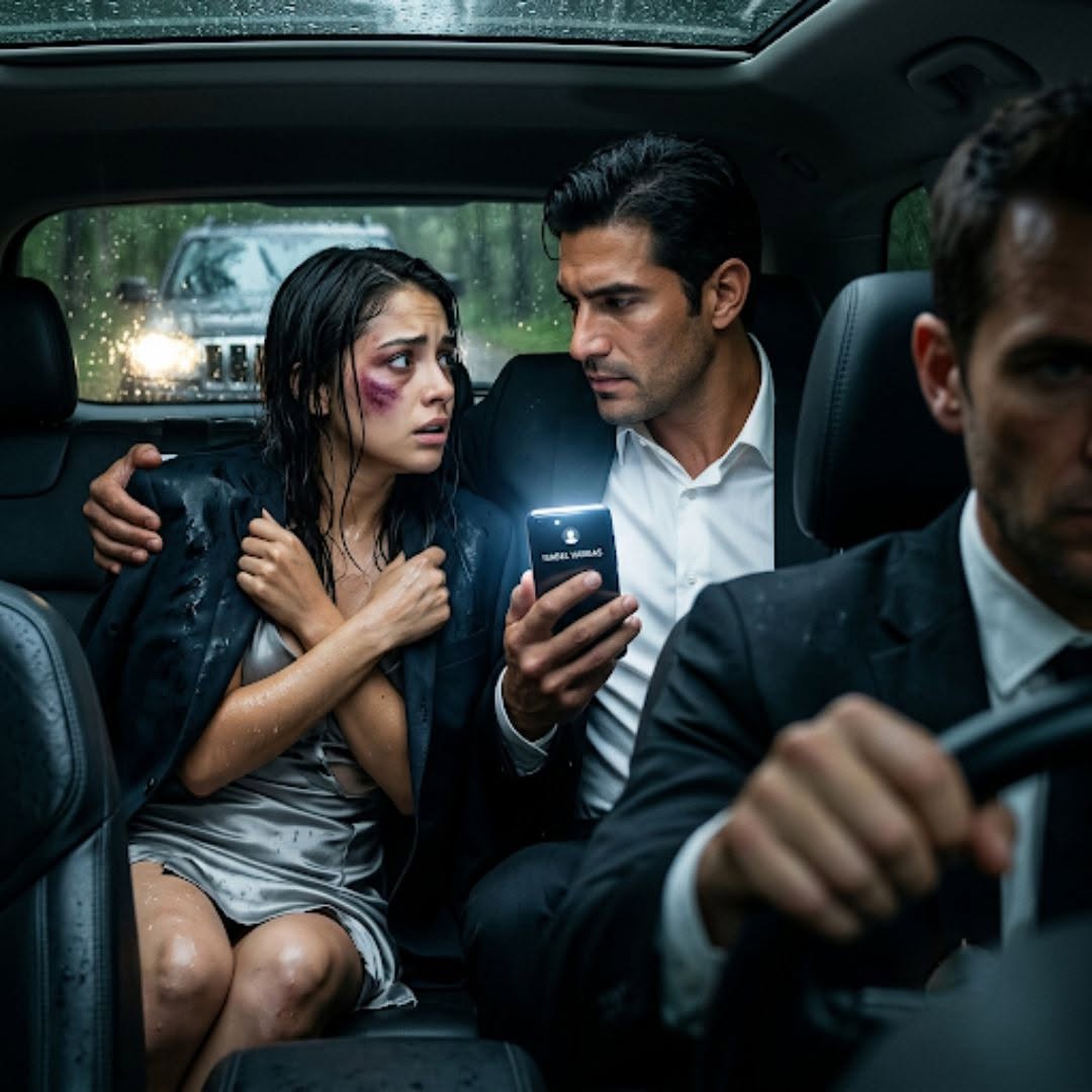 Abused Young Woman Escapes Into a Stranger’s Car and Discovers the Man Protecting Her Controls the Entire Road