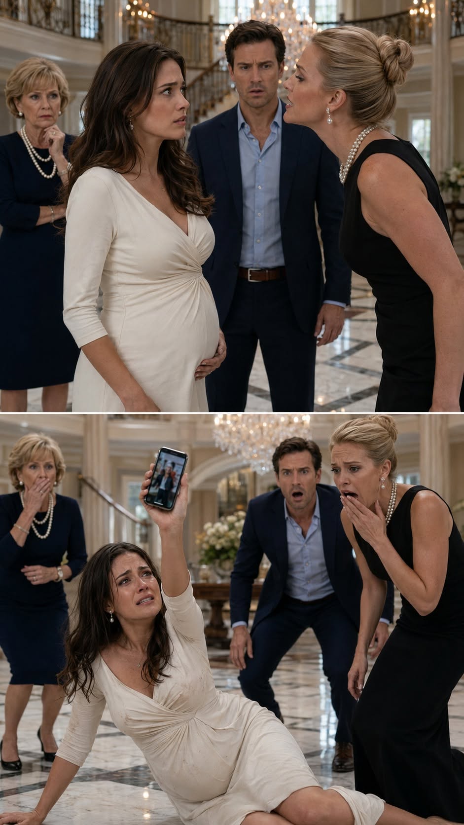 A pregnant wife exposes her sister in law’s poisoned tea confession after her husband and his family abandon her bleeding on the mansion floor.