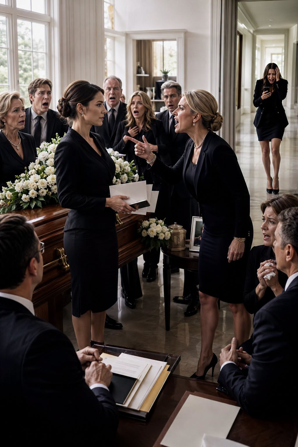 “She Took Everything at Dad’s Funeral.”