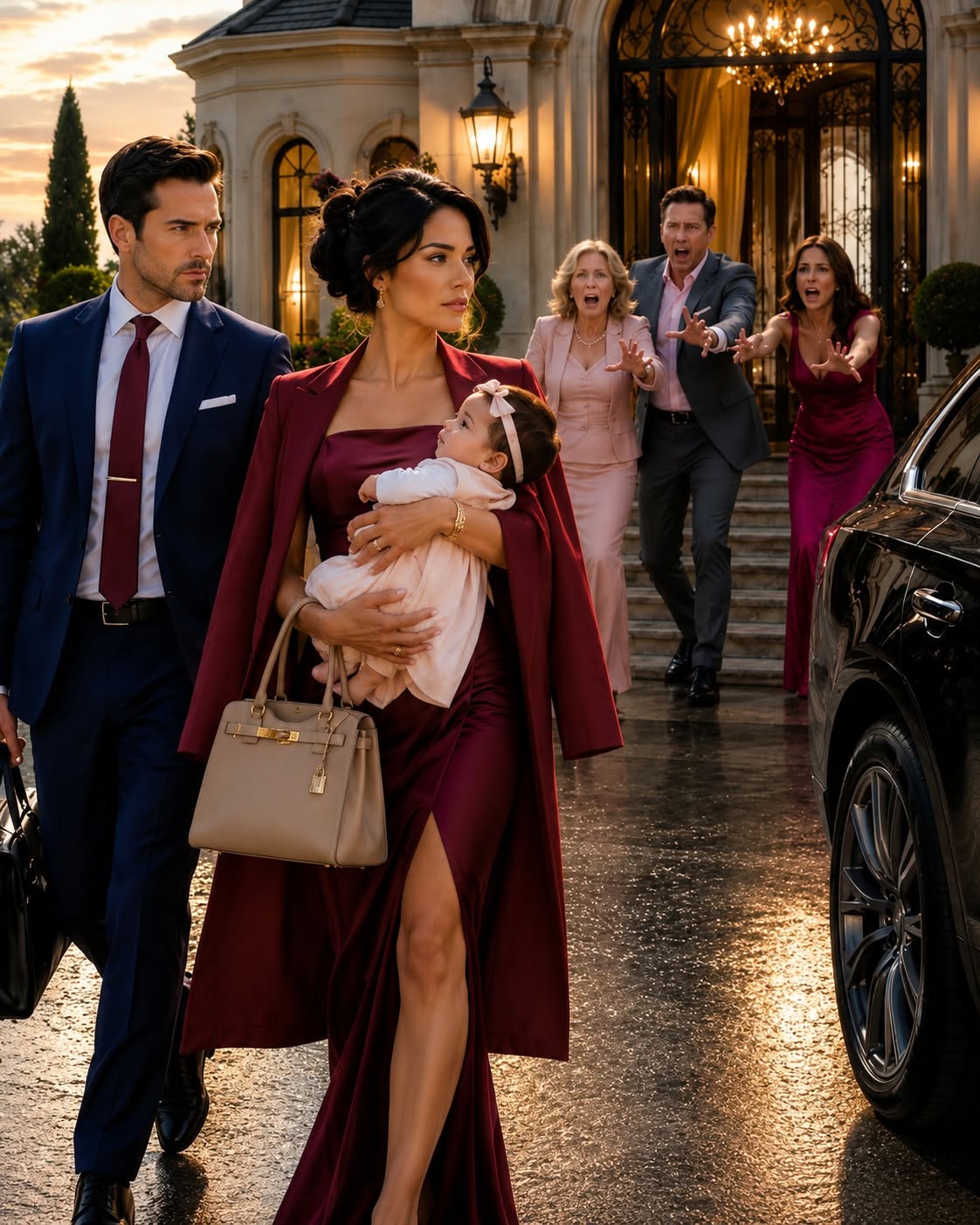 Locked Out With Her Newborn — She Sold the Mansion He Thought Was His