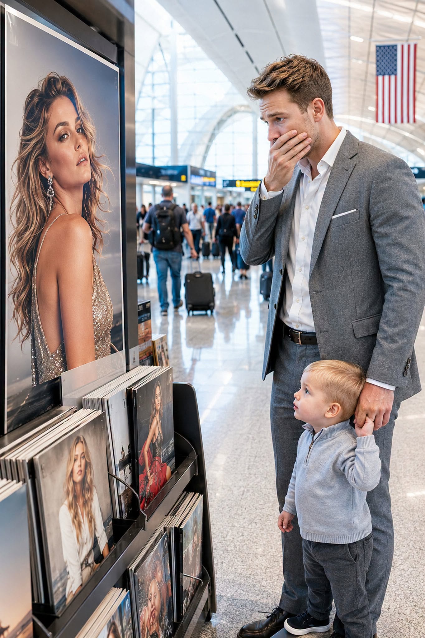 Ex-Husband Froze When Her Face Filled O’Hare Airport