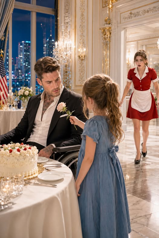 No One Came to His Birthday — Until a Waitress’s Daughter Put a Flower on His Cake