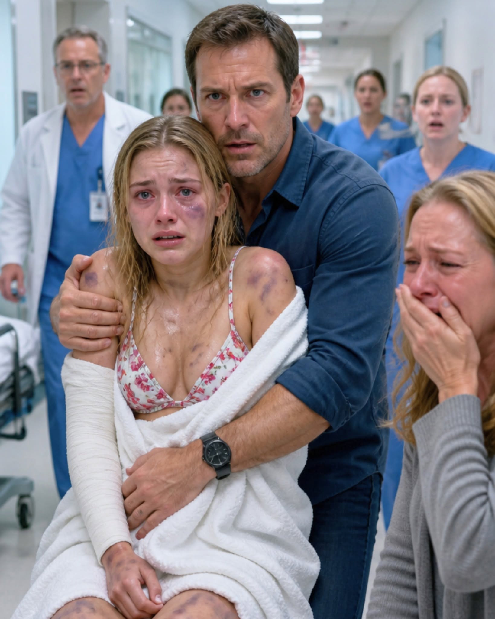She Said Her Daughter Slipped — Then the Doctor Saw the Bruises and Called 911