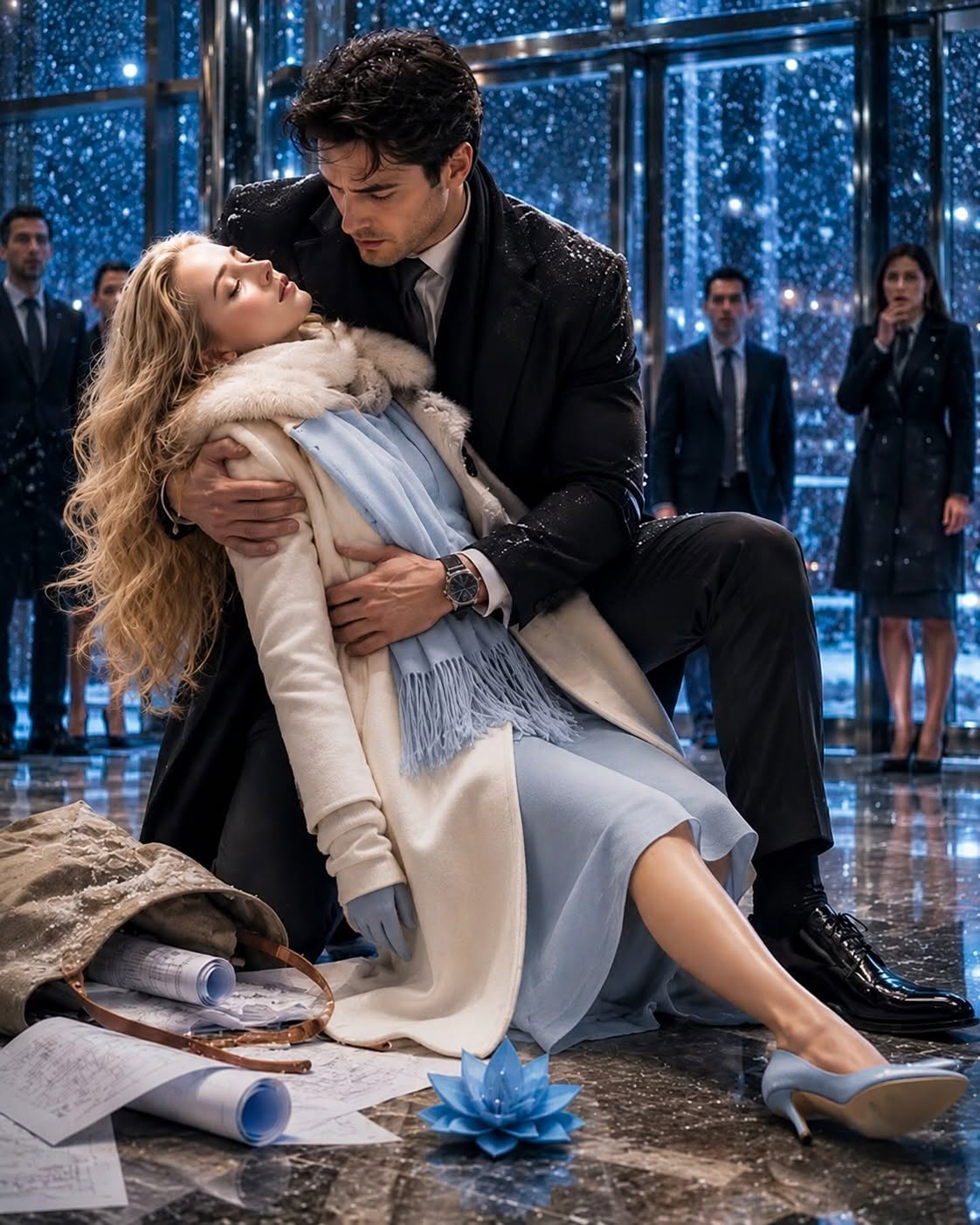 CEO Caught Her Before She Fell — Then the Blue Paper Flower Changed Everything