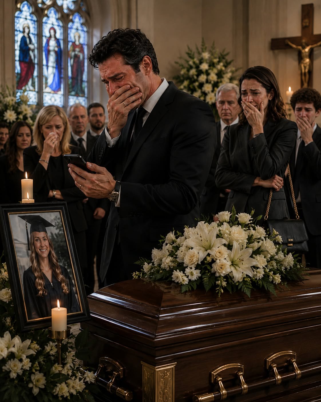 Dead Daughter Texted Her Father During Her Own Memorial Service