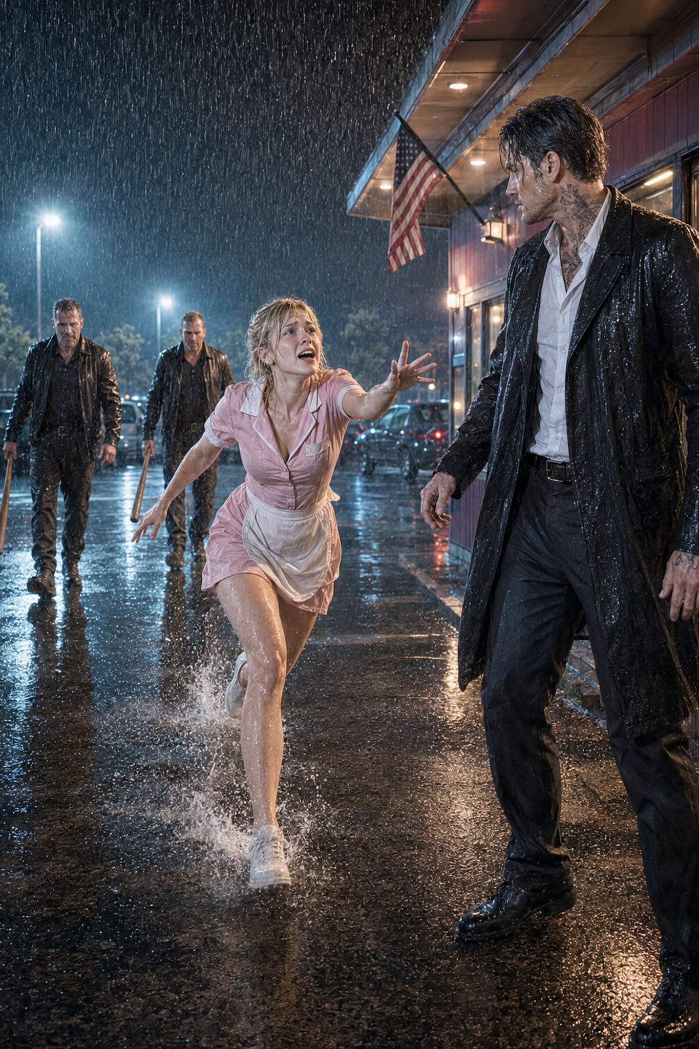 poor-waitress-calls-mafia-boss-brother-in-rainy-parking-lot