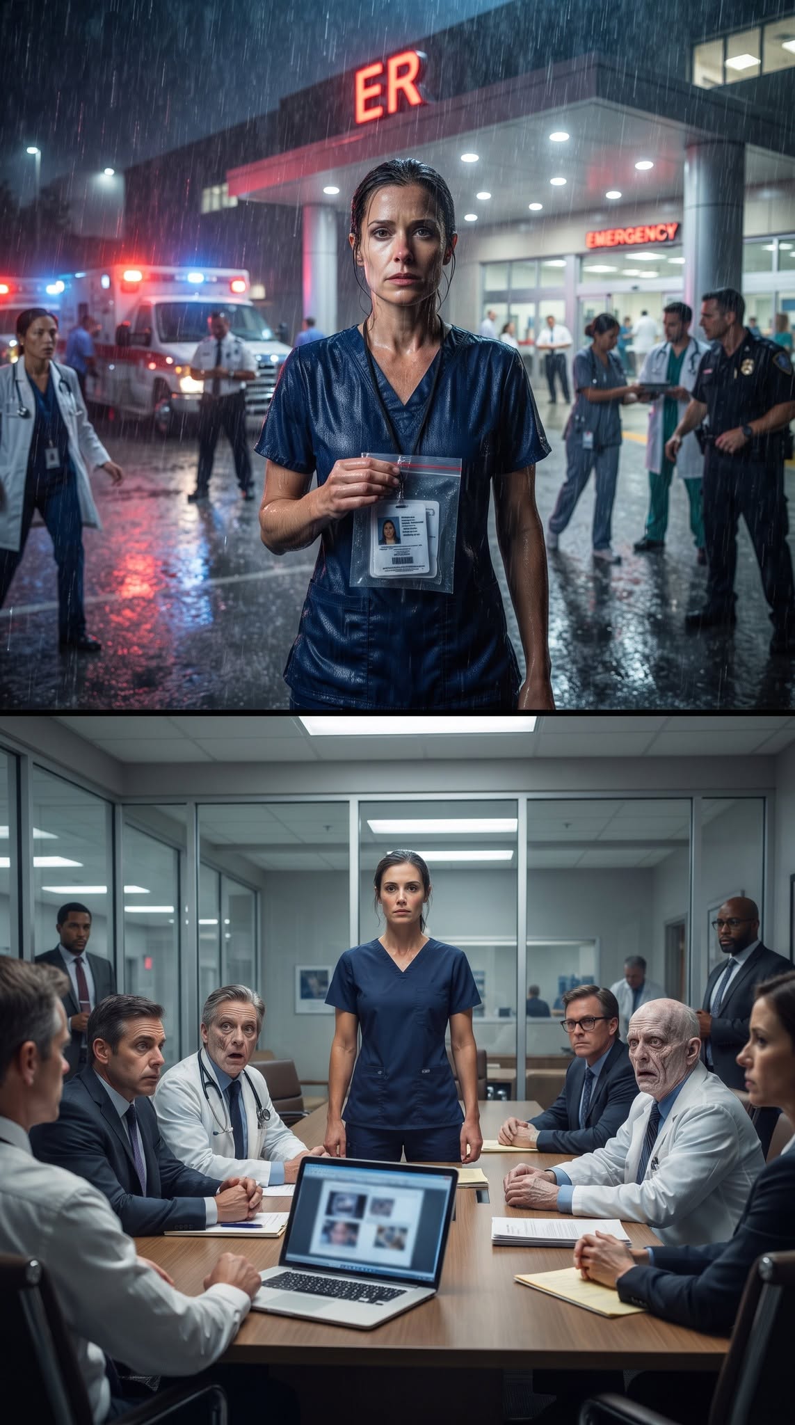 Suspended Trauma Nurse Saves Forty-Seven Crash Victims in the Rain—Then Walks Into the Hospital Boardroom With Evidence Against the Doctor Who Framed Her