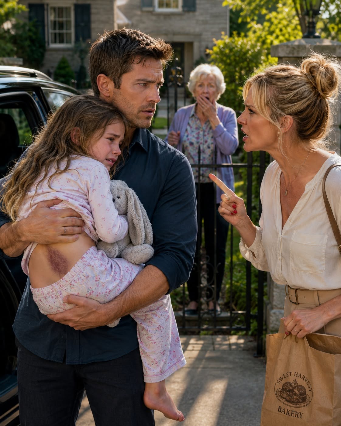 Father Carries His Bruised Daughter to Safety Until the Neighbor Reveals She Recorded What Happened While He Was Away