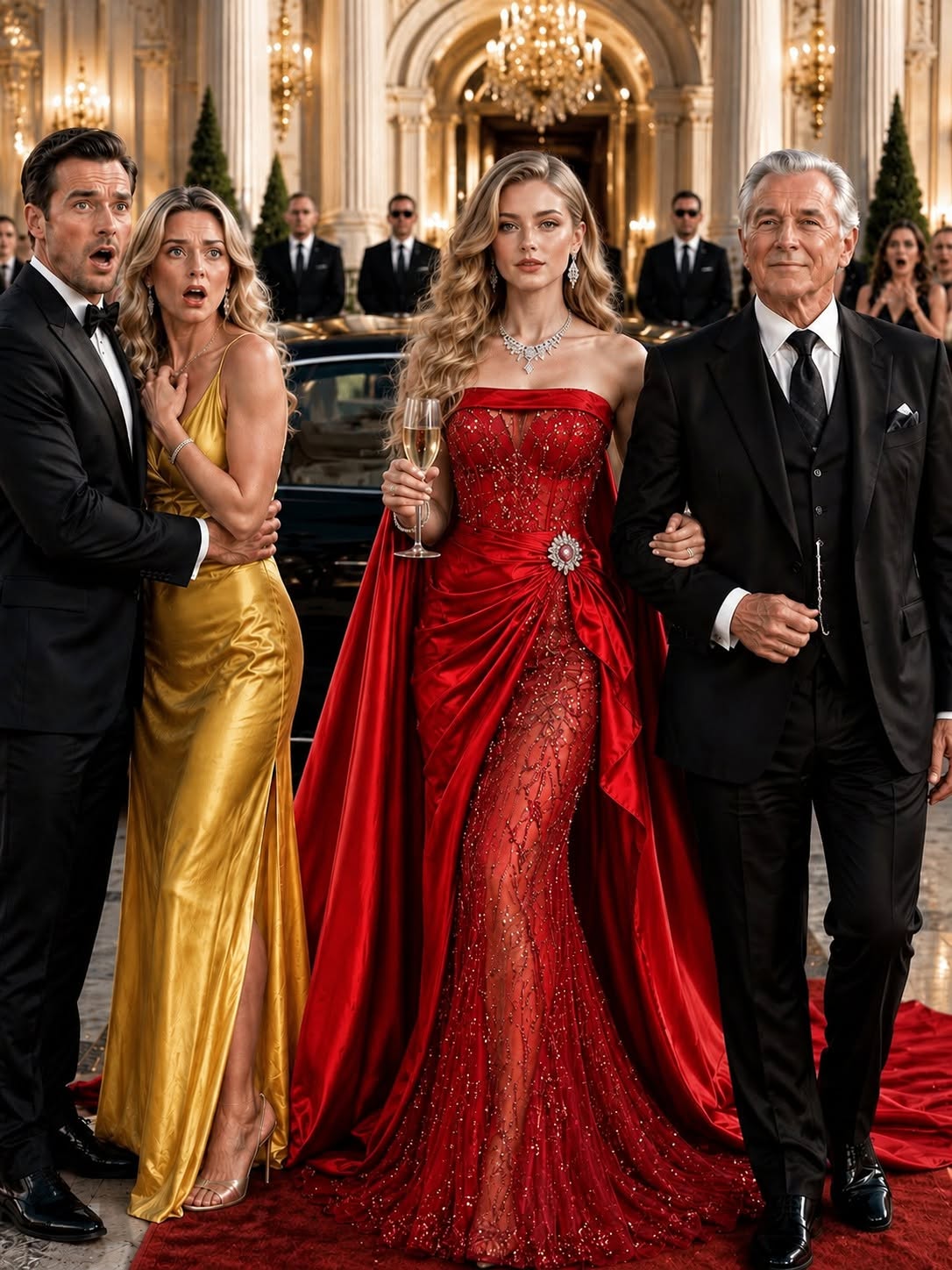 CEO Humiliated His Quiet Wife and Took His Mistress to the Gala Until She Arrived in Red Beside the Billionaire Who Controlled His Entire Empire
