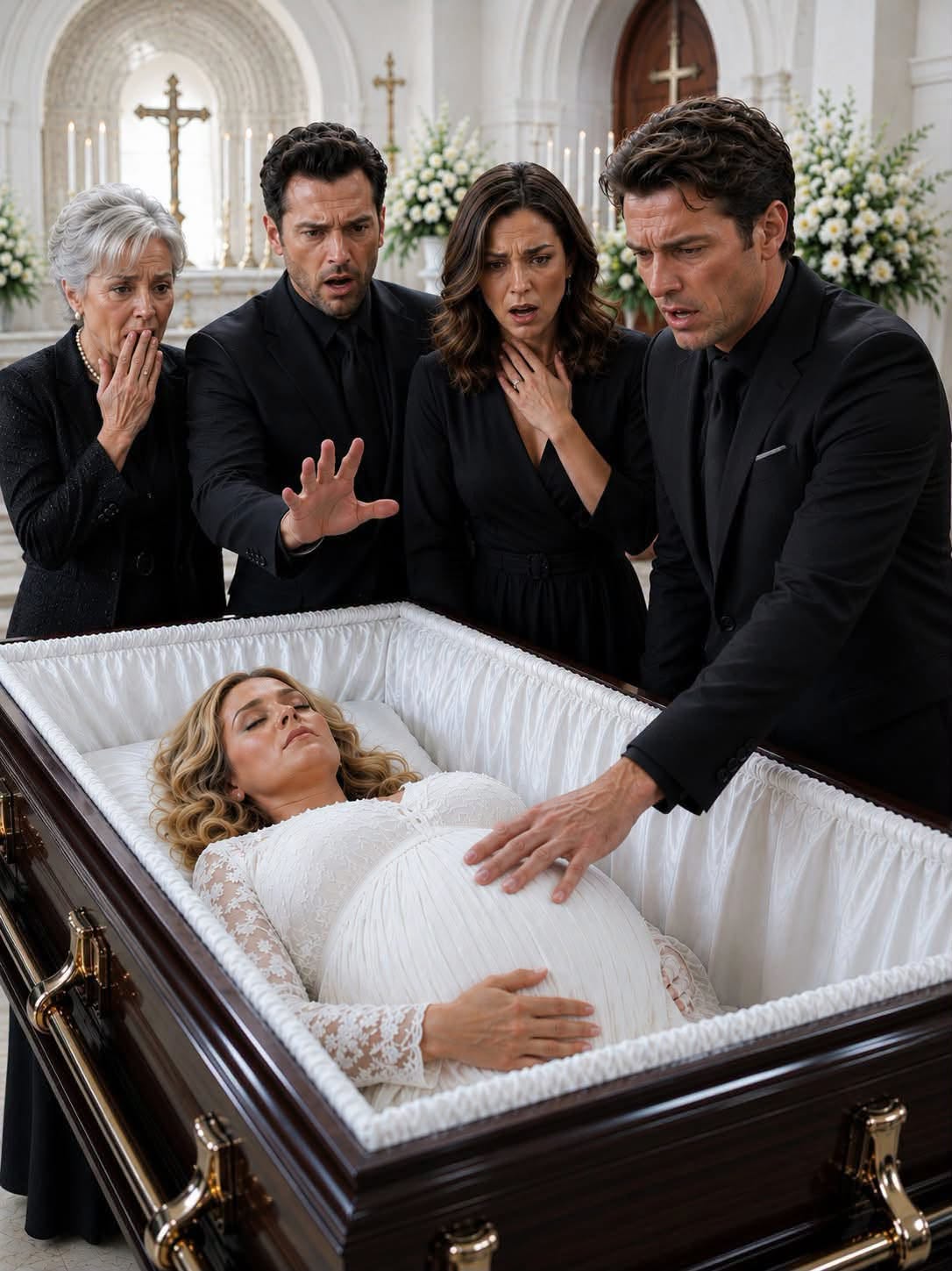 His Pregnant Wife Moved Inside the Coffin Seconds Before Cremation