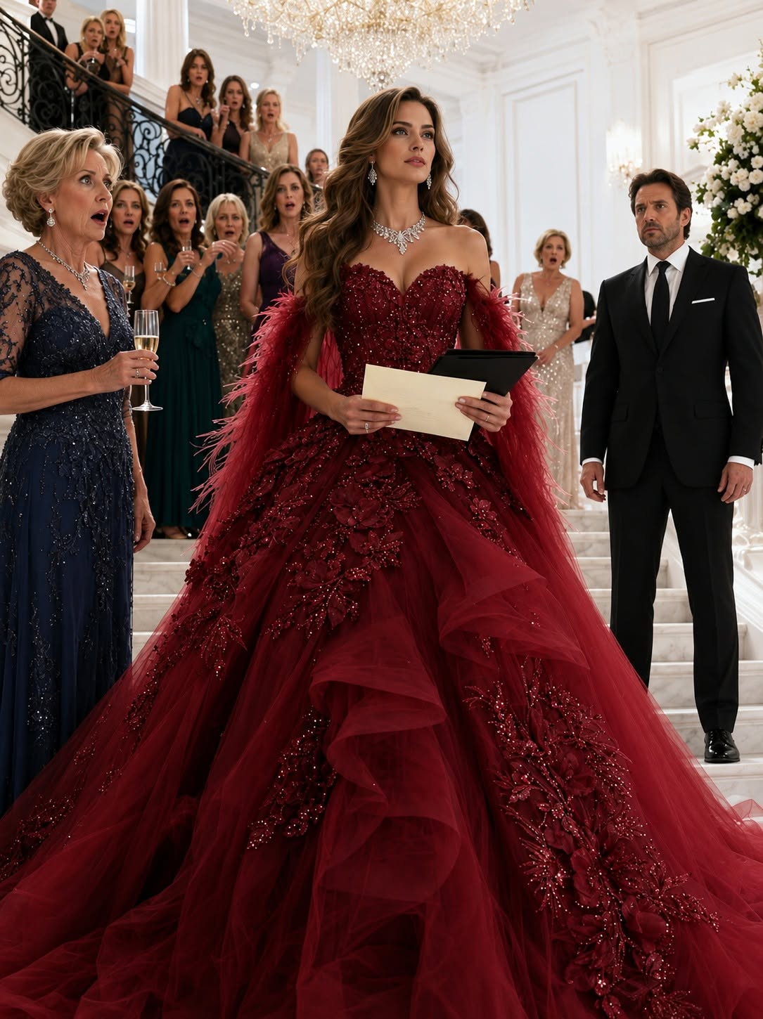 Wealthy Hostess Invites Her Maid as a Joke Before a Hidden Document Links Her to the Family Heir