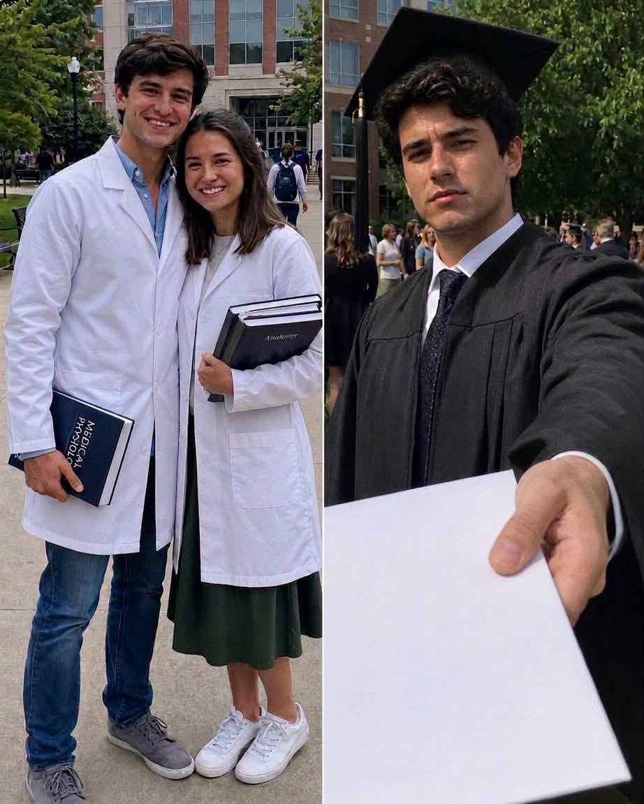 Husband Hands His Sacrificing Wife Divorce Papers at Graduation Before a Classmate Exposes the Secret Behind His Medical Degree