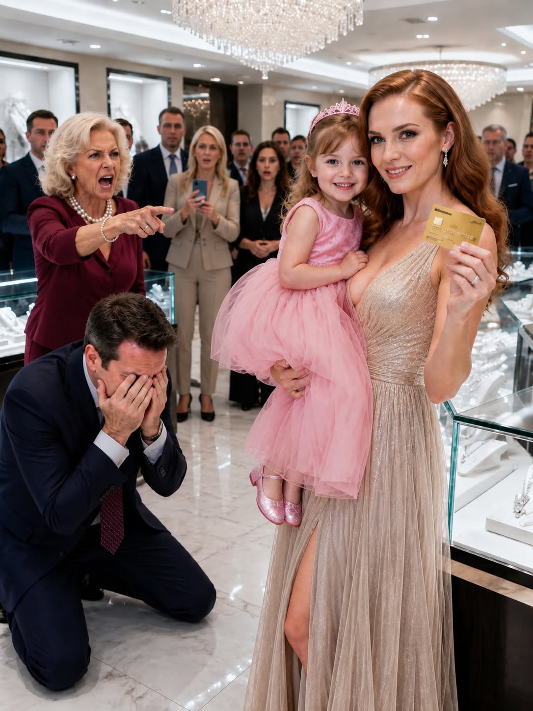 Her late husband is raising another family