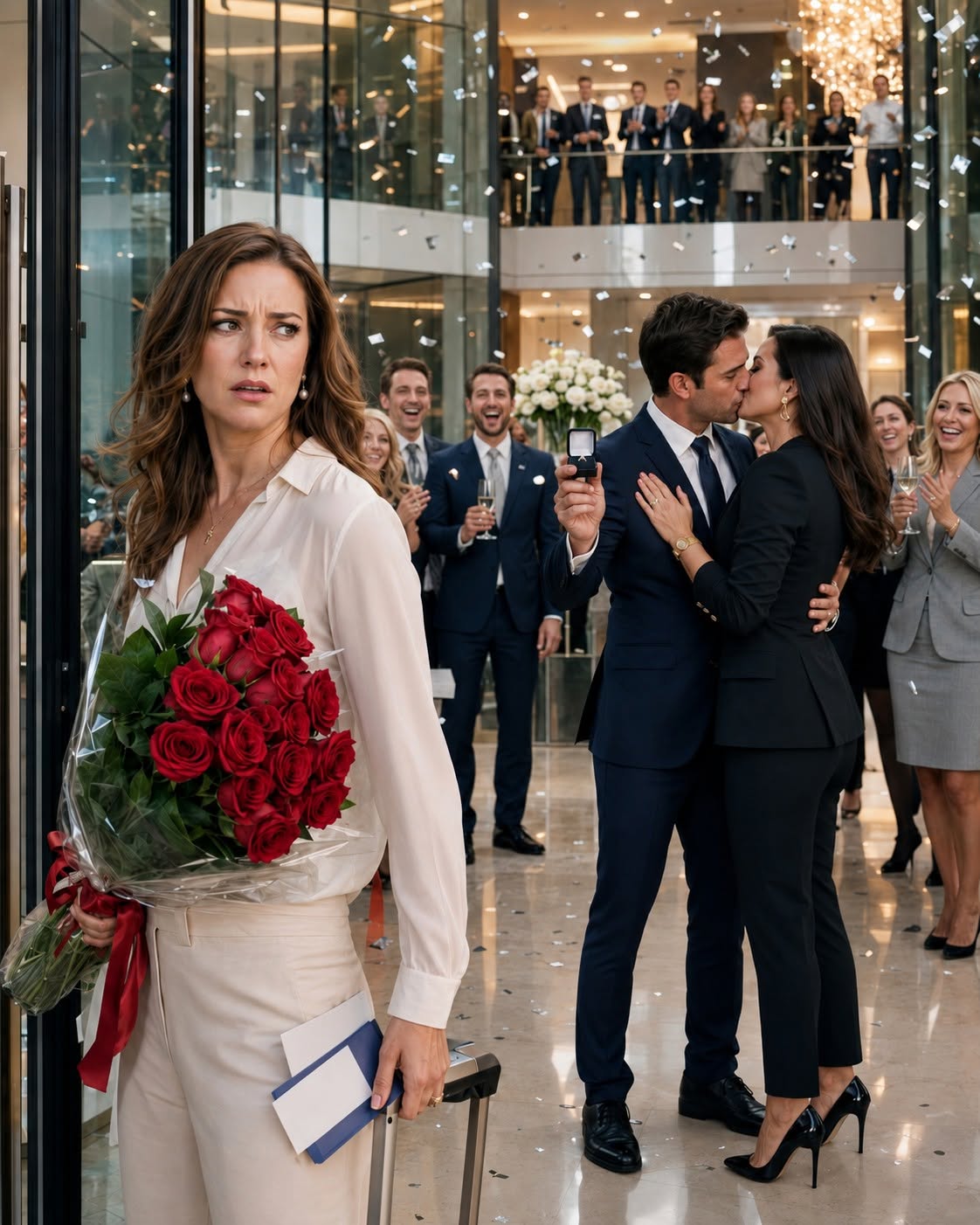Wife Walks Into Her Husband’s Office Engagement Party Then Activates the Clause Controlling Eighty Three Percent of His Company