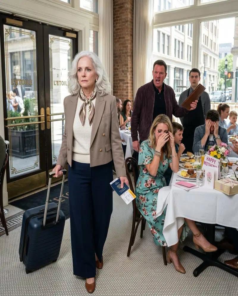 On Mother’s Day, my grown kids told me they had chosen the restaurant and expected me to pay for all twelve of them, just like always.