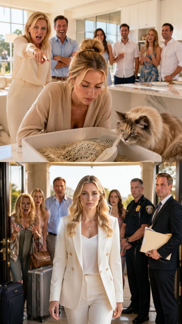 Mother-in-Law Uses Her Daughter-in-Law’s Company Money for Twelve First-Class Tickets and Orders Her to Clean the Cat Litter Before the Mansion Deed Changes Everything