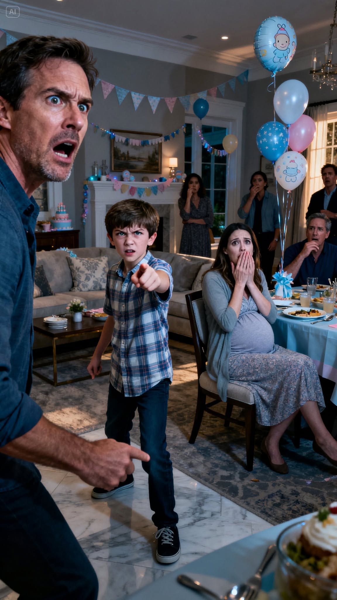 My sister mocked me at her baby shower—then my 10-year-old son asked about my ex-husband’s “other family” and the entire room went silent