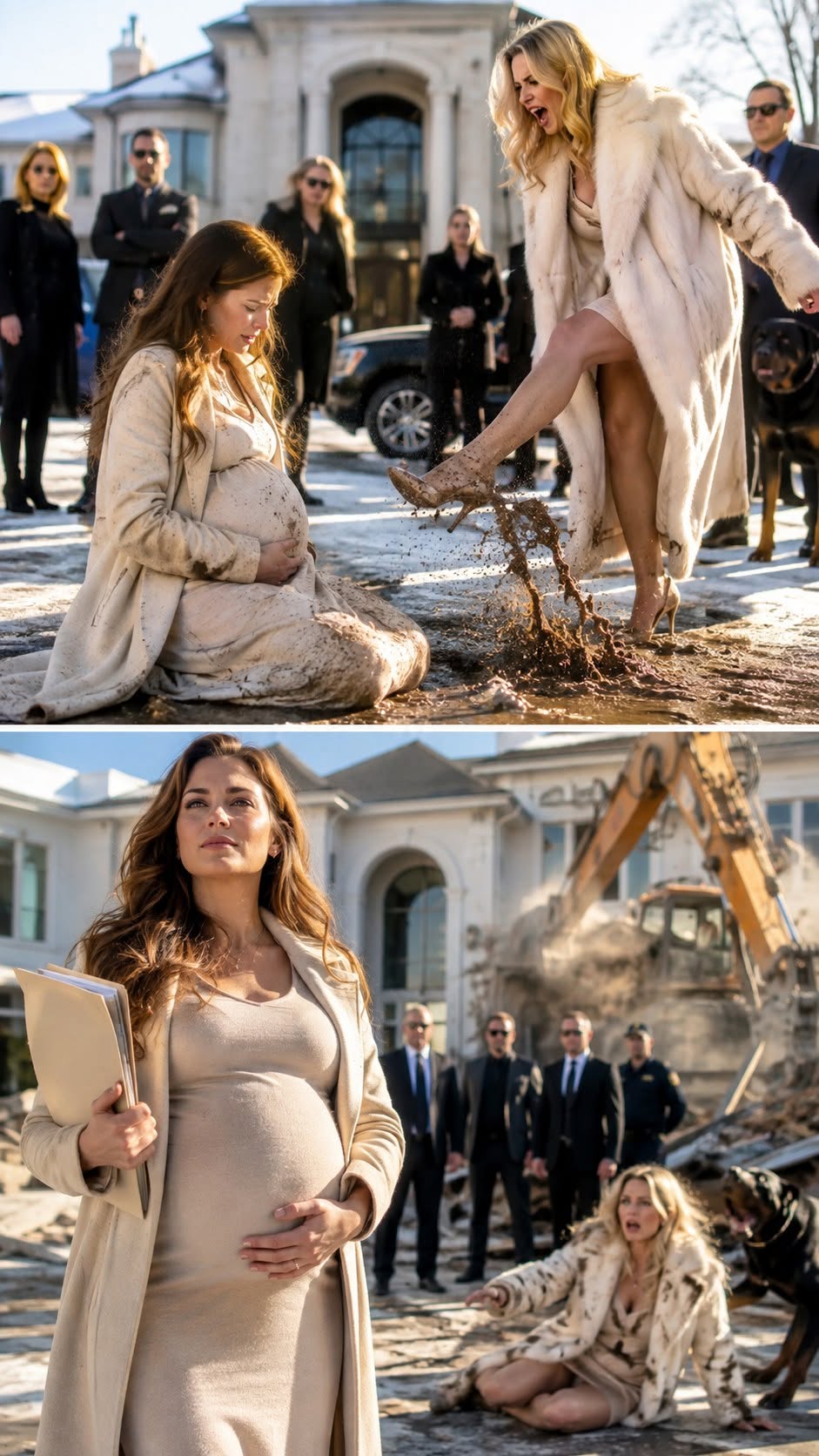 Eight Months Pregnant, I Was Humiliated in the Frozen Mud—Then I Revealed I Owned the Land Beneath My Enemy’s Mansion and the Bulldozers Started Moving.