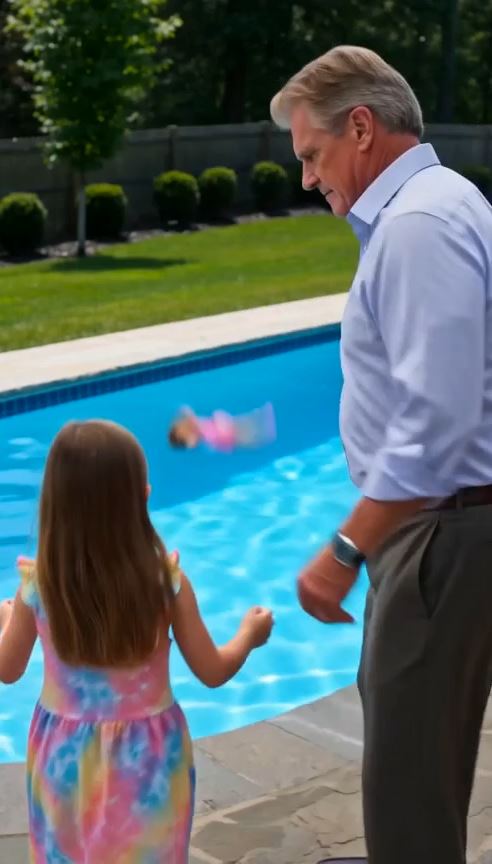 Grandfather Slaps My Five-Year-Old Beside the Pool—Then She Points to a Locked Shed and Says Daddy Knew Where All Her Toys Went