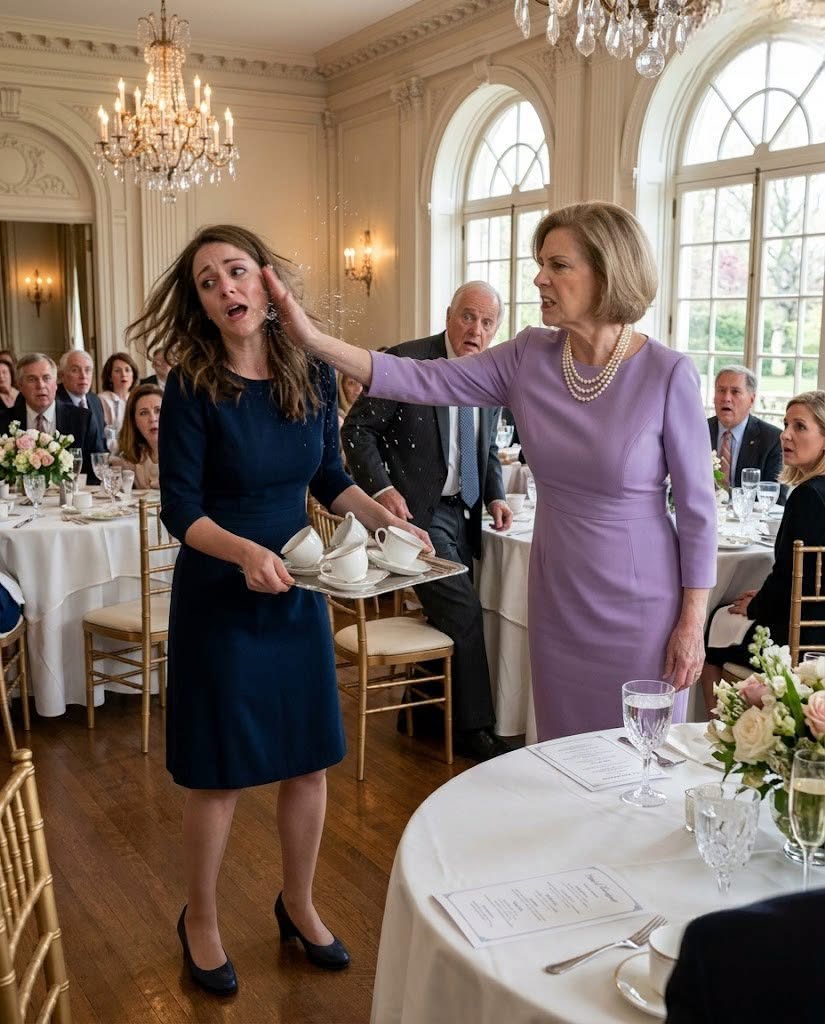 Mother-in-Law Publicly Slaps Her Widowed Daughter-in-Law Until a Billionaire Donor Demands to See What’s Hidden Downstairs