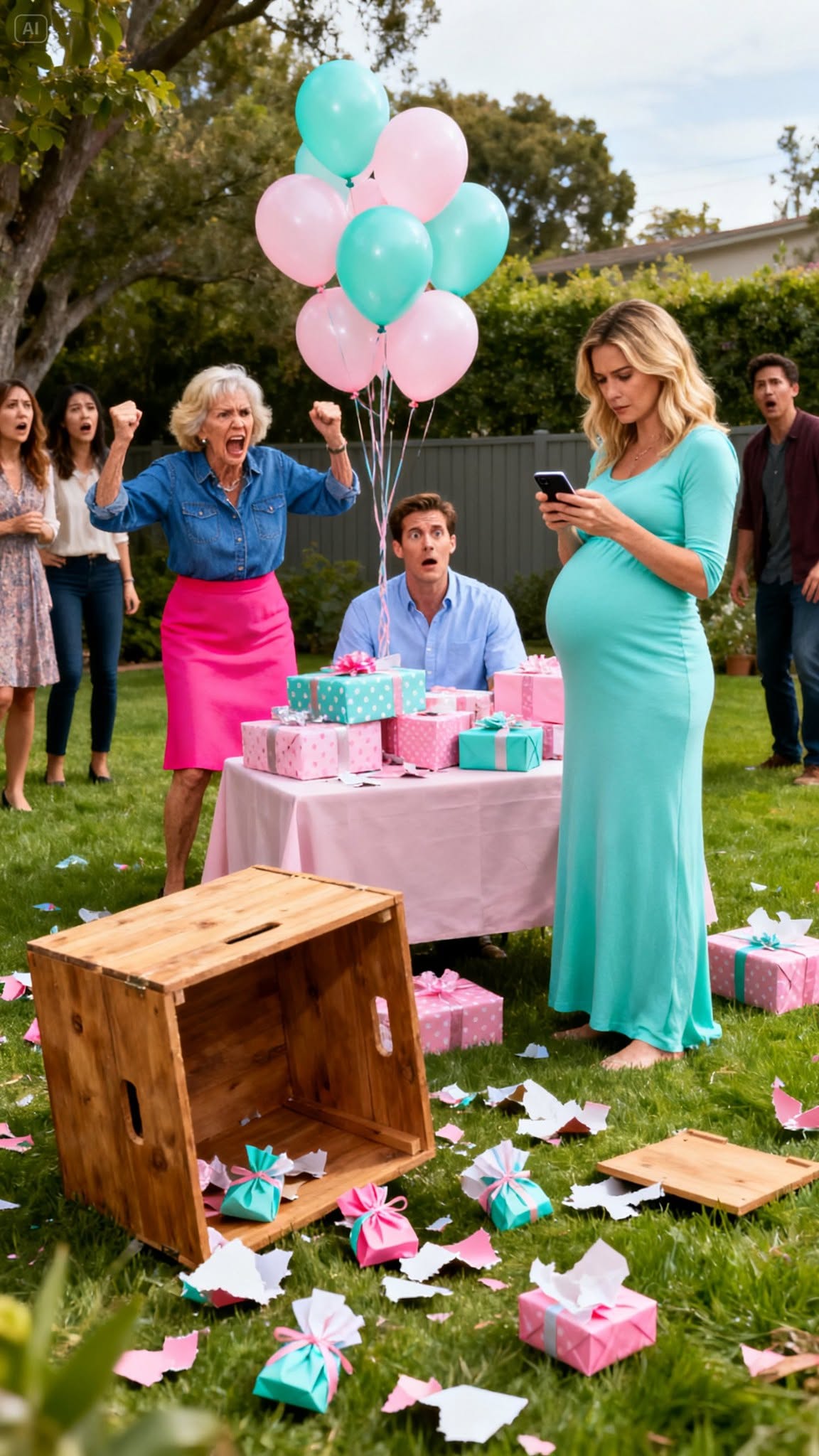 My mother-in-law destroyed my baby shower after I refused to let her name my child—then I showed my husband the video she never knew existed