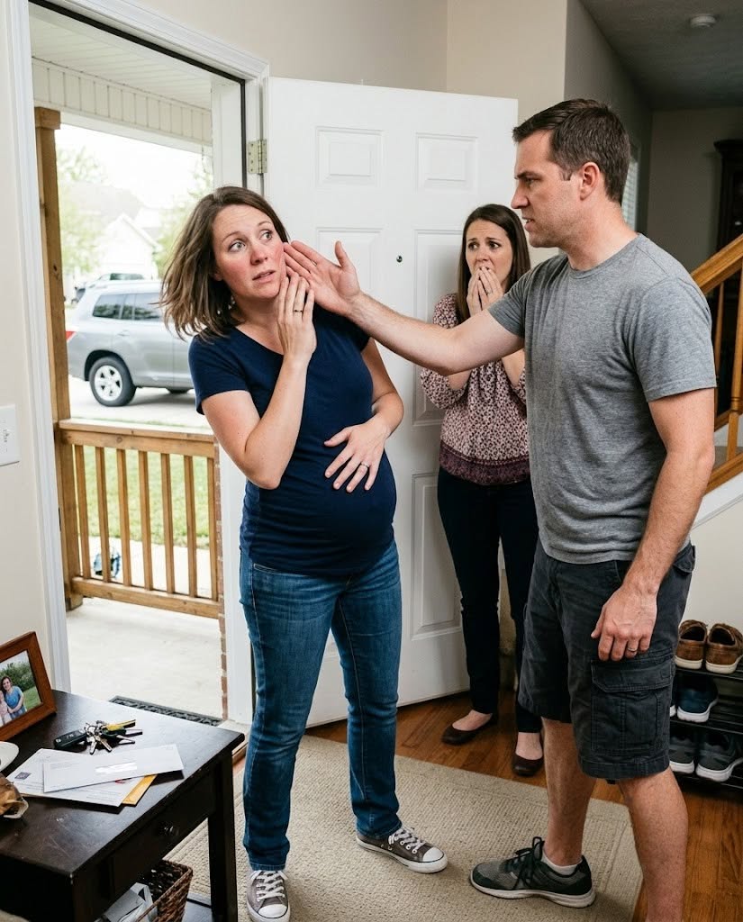 My husband slapped his pregnant wife and threw me out—then my sister revealed what he’d been planning for after our baby arrived