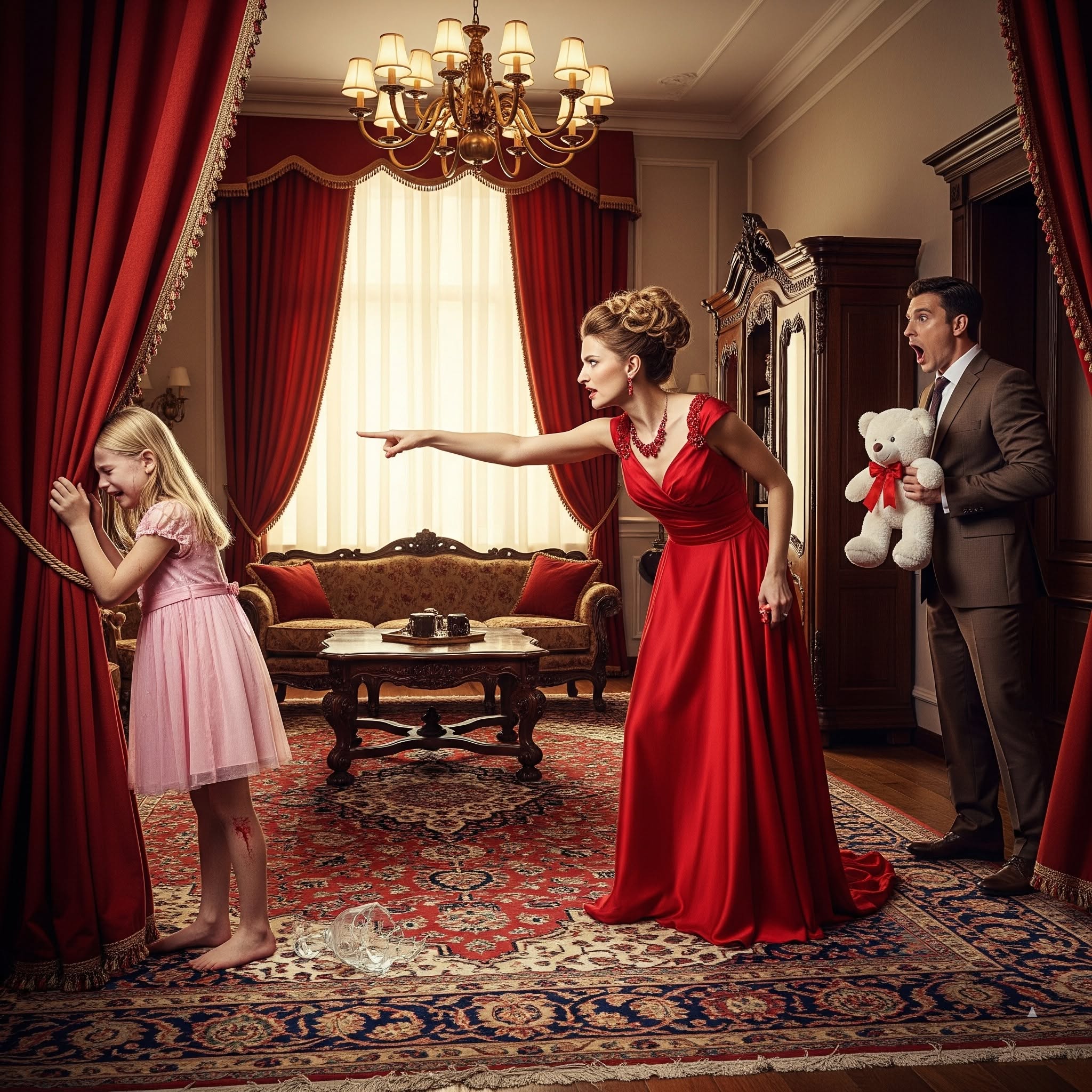 Little Girl Cries She Can’t Stand Anymore Until Her Millionaire Father Walks In