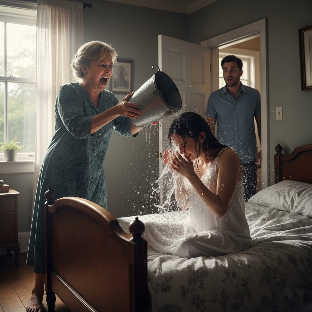 Mother-in-Law Dumps Ice Water on Her Exhausted Daughter-in-Law Until One Calm Sentence Forces Her Husband to Choose a Side