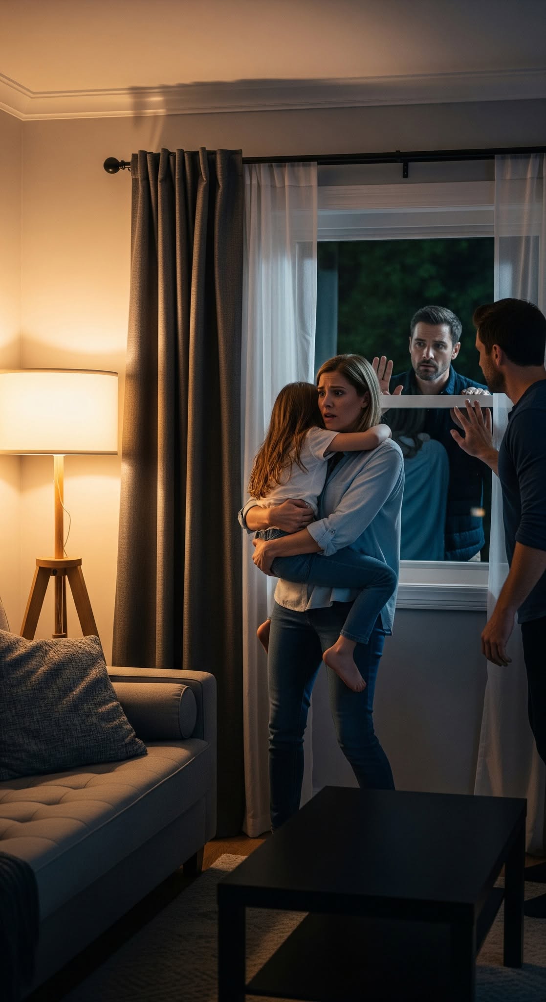 My husband called at 2 A.M. and ordered me to lock every door—then I heard someone walking inside our house