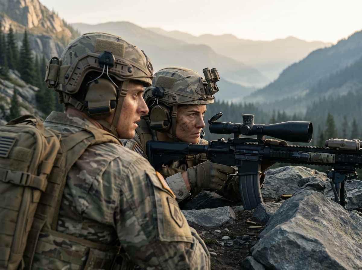 Two Miles, Through Fog, With That Rifle