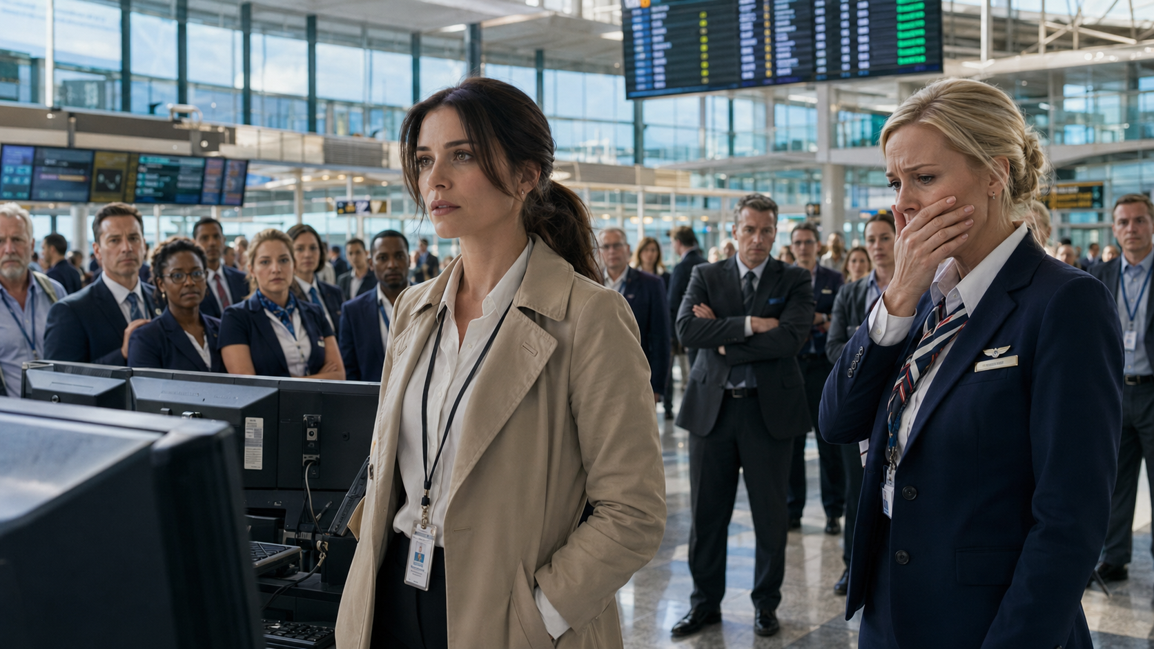 The Woman With the Airport Badge