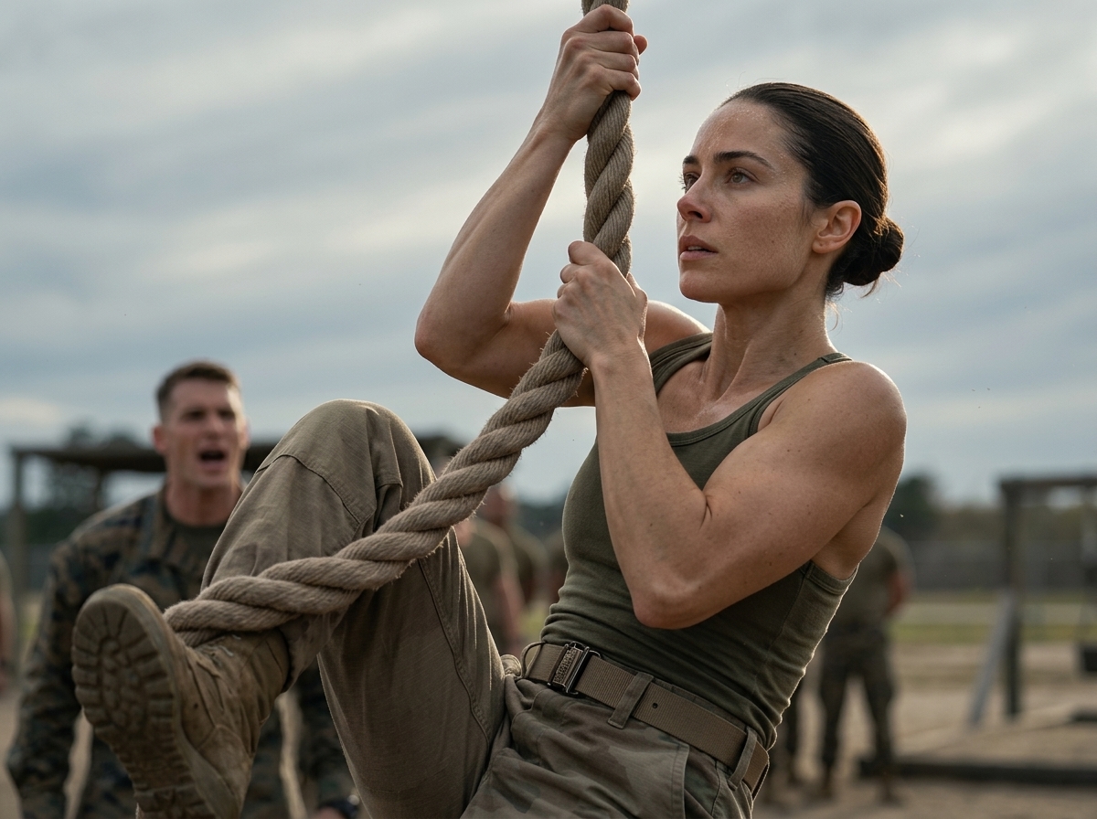 She Stayed Calm While the Whole Platoon Waited for Her to Fall