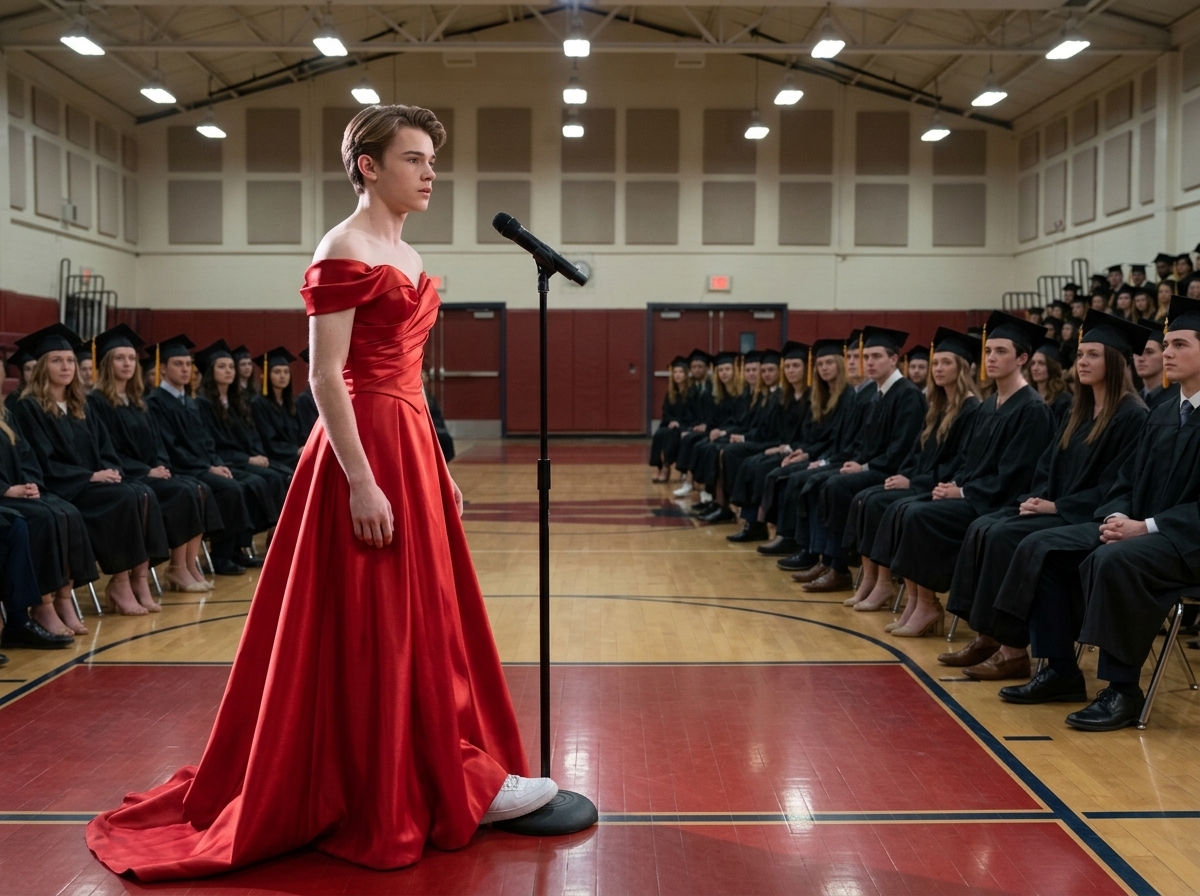 They Laughed at My Son’s Red Dress—Then Learned Who It Belonged To