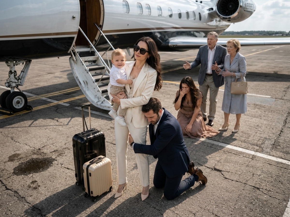 He Chased His Mistress’s “Heir”—Then Begged at My Private Jet