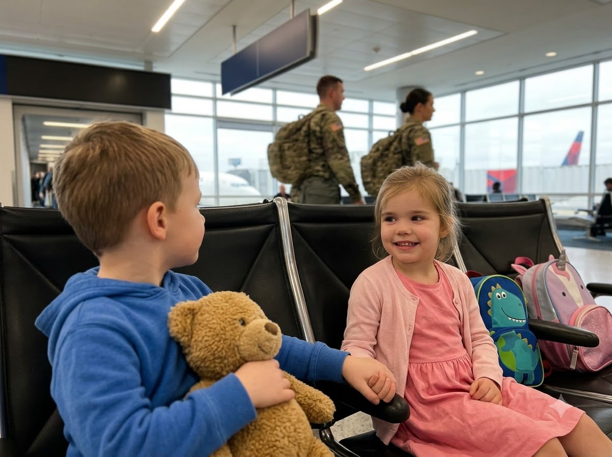 She Walked Away from Two Five-Year-Old Twins at O’Hare Without Looking Back—Then the Army Colonel at Gate 17 Shut Down the Plane