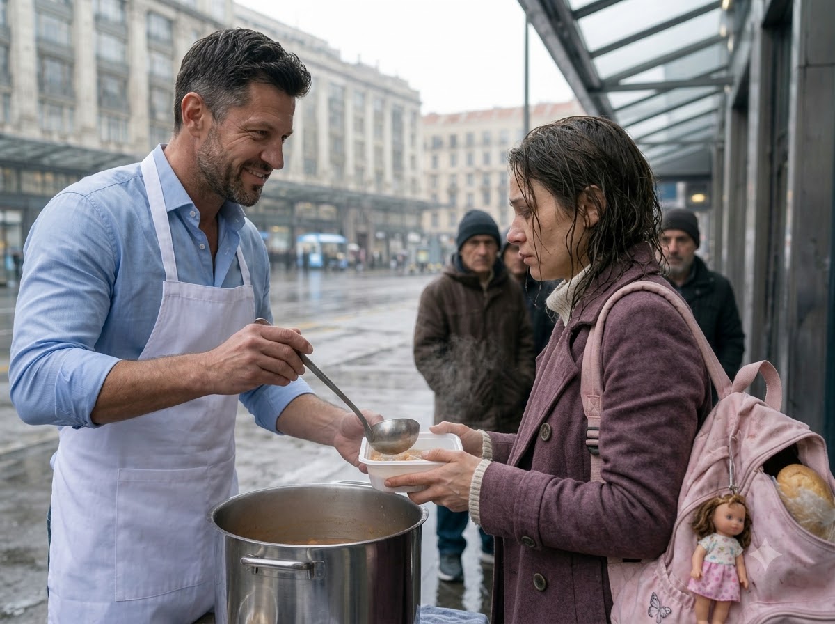 THE GIRL AT THE END OF THE SOUP LINE