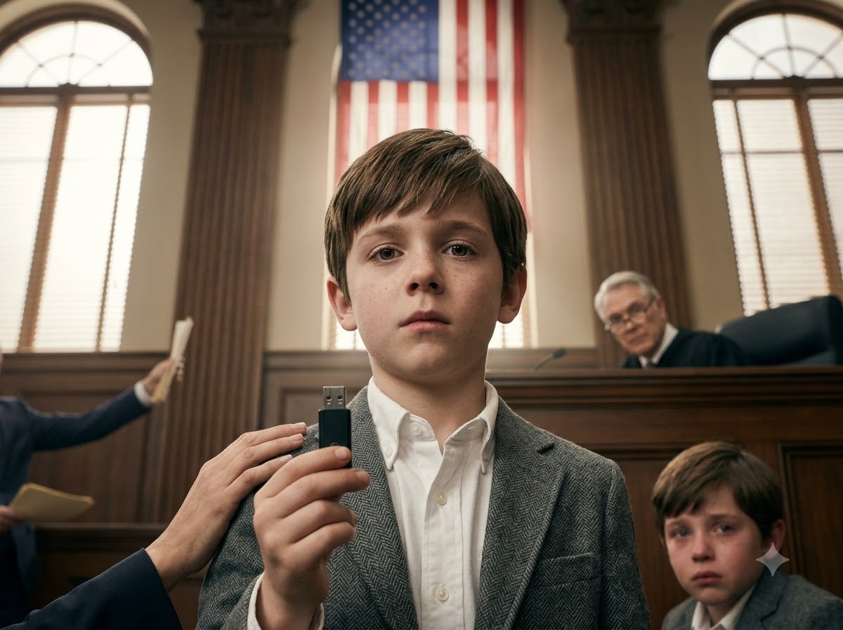 My Nine-Year-Old Son Pulled a USB From His Blazer in Custody Court and My Ex-Husband Finally Looked Afraid