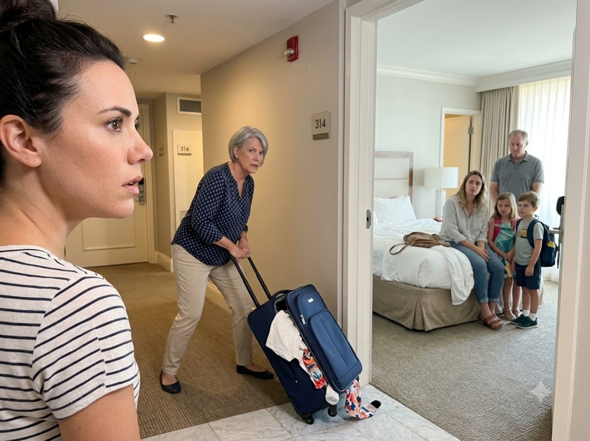 My Mother Dumped My Suitcase Into a Hotel Hallway Because My Sister Needed My Room