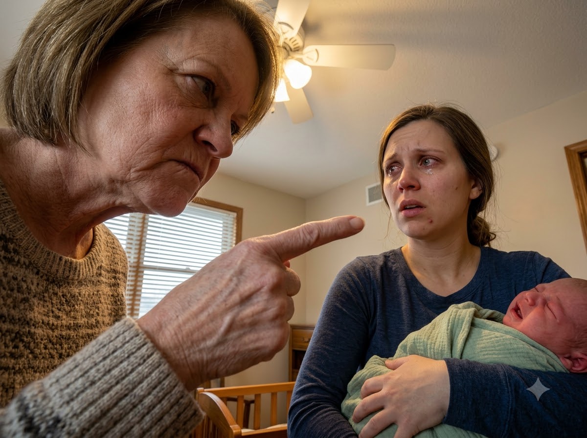 My Mother-in-Law Told My Husband I Dropped Our Newborn After She Attacked Me In The Nursery