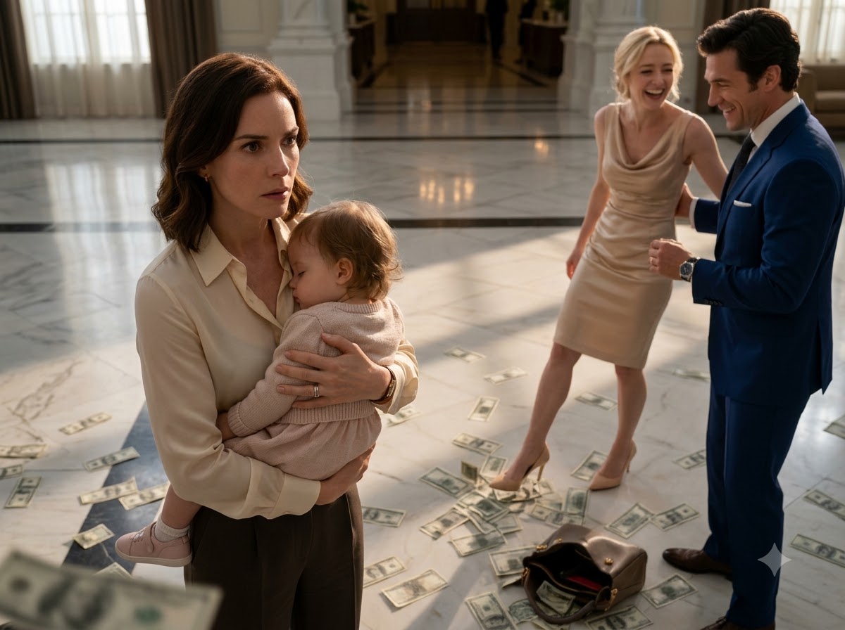 My Husband Threw My Handbag Across A Luxury Hotel Lobby While I Held Our Sleeping Three-Year-Old Daughter